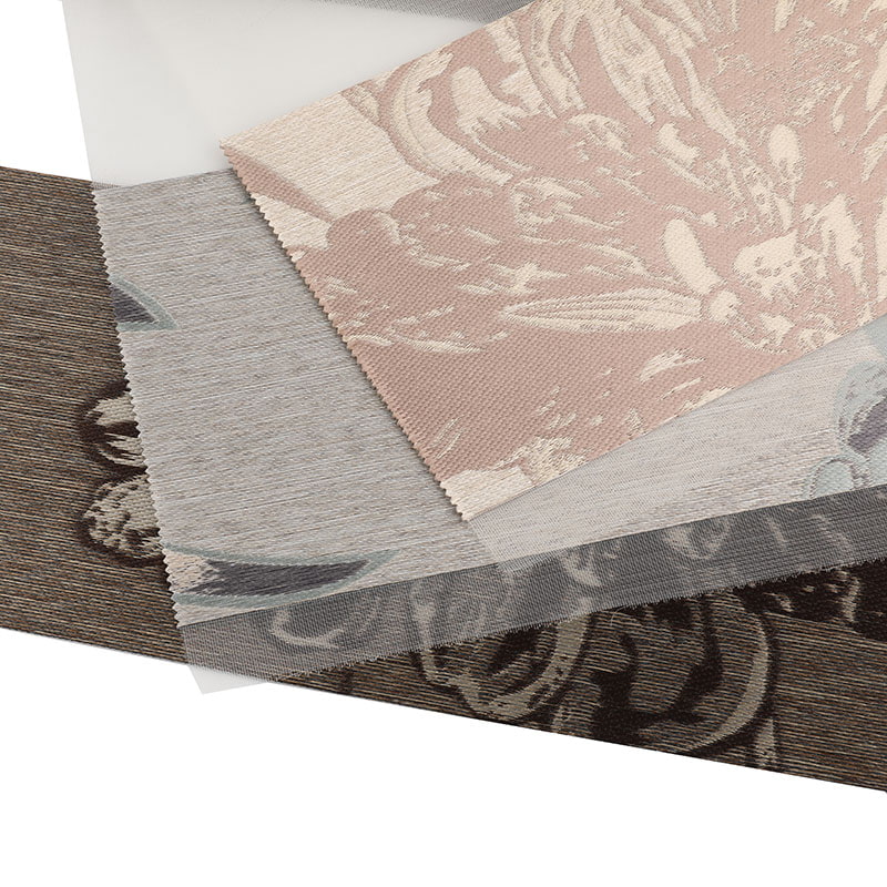 YX022 Jednoduchý obývací pokoj Žakárová zebra záclona z měkké gázy