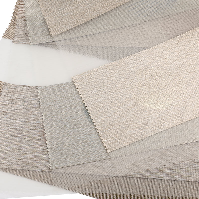 GD03 Jednoduchá móda Měkká gázová záclona Žakárová zebra roleta