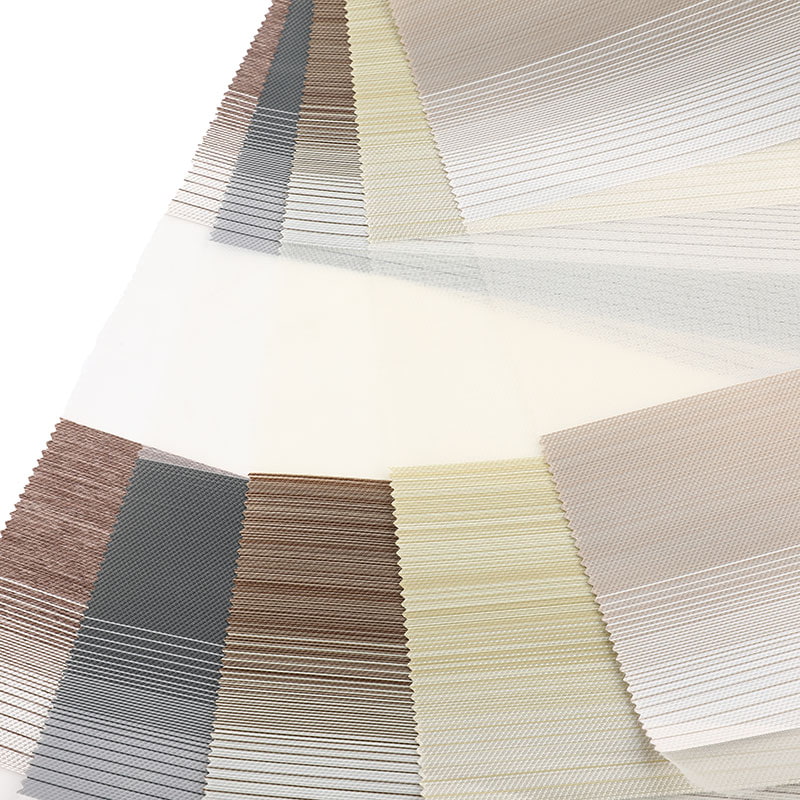 YX04 Dvouvrstvá měkká lehká, poloblackout látka zebra rolety